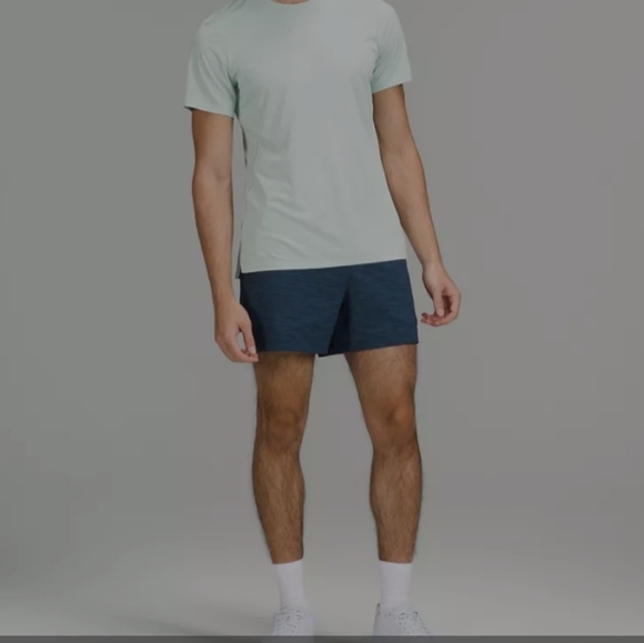 Lululemon Pace Breaker Linerless Short 5" 2022 Version Mens M Navy Athletic EUC - Picture 1 of 11